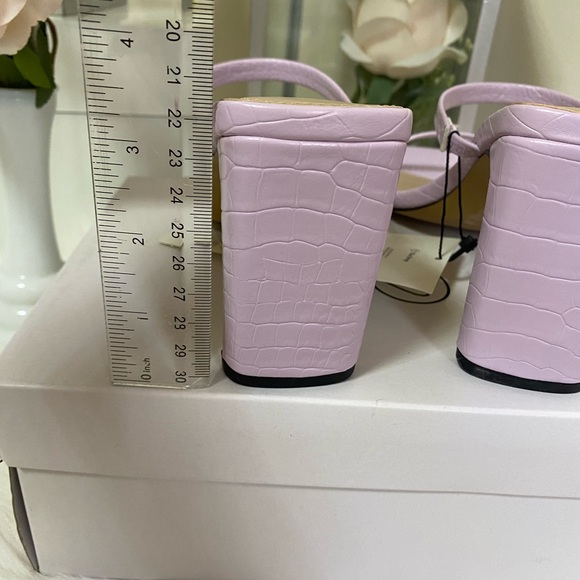 The Drop Women's Avery Square Toe Two Strap High Heeled Sandal SIZE 8 - Picture 6 of 9